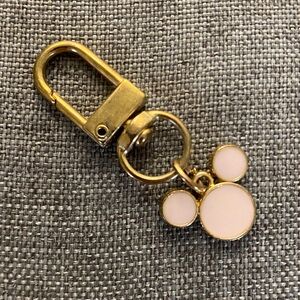 Disney Gold and Pink Mickey Keychain